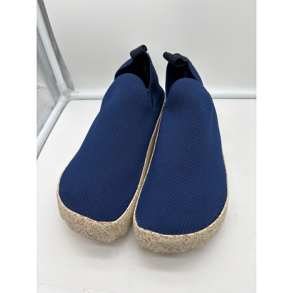 ASPORTUGUESAS Care Navy Blue Knit Slip On Comfort Shoes Cork Sole EU 40 US W9